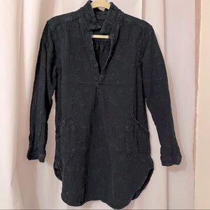 CP Shades DOUBLE-COTTON shirt tunic INK color